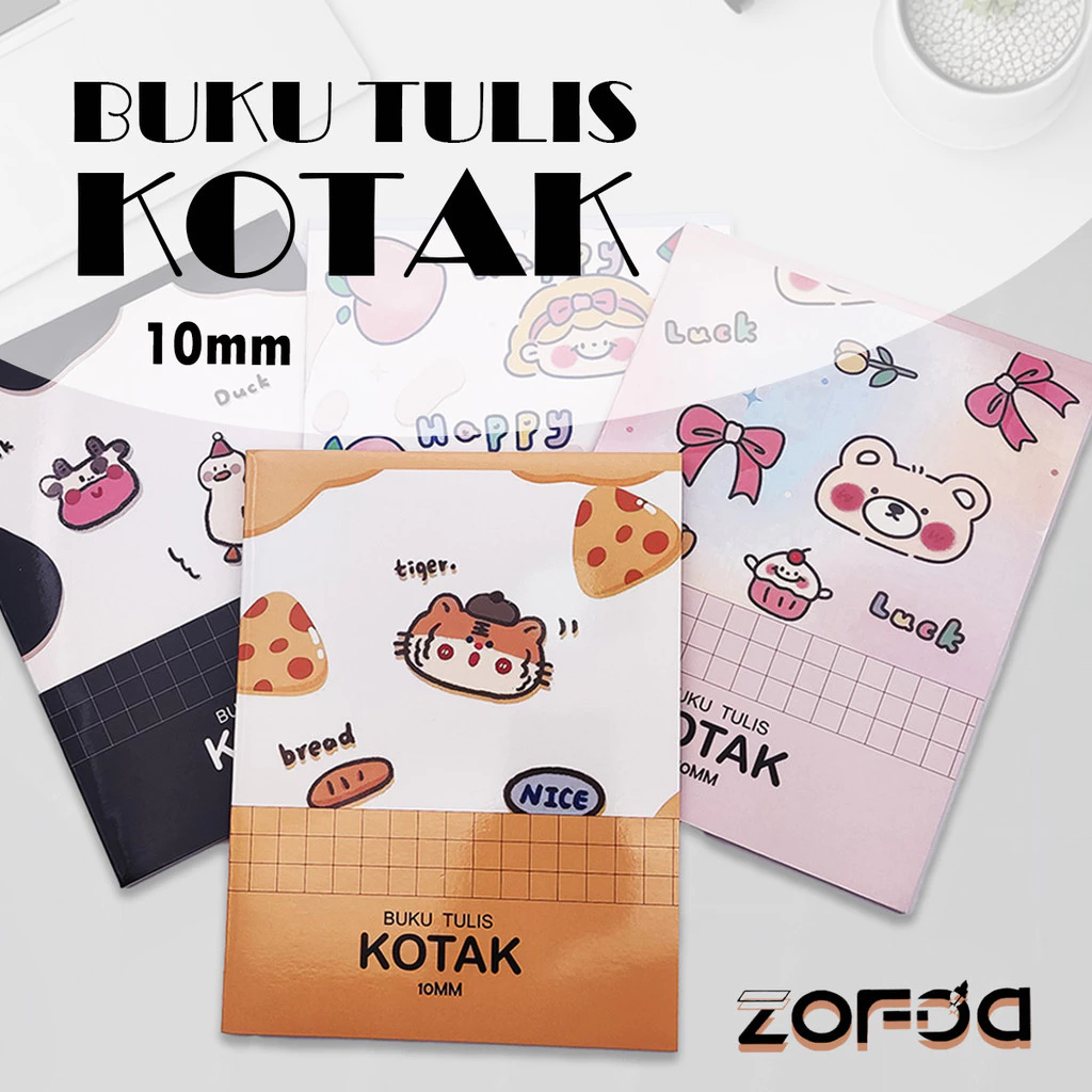 [5/10/14MM Kotak]Grid Notebook Buku Tulis Kotak Murid SD Buku Catatan Sisiwa Note book Perlengkapan