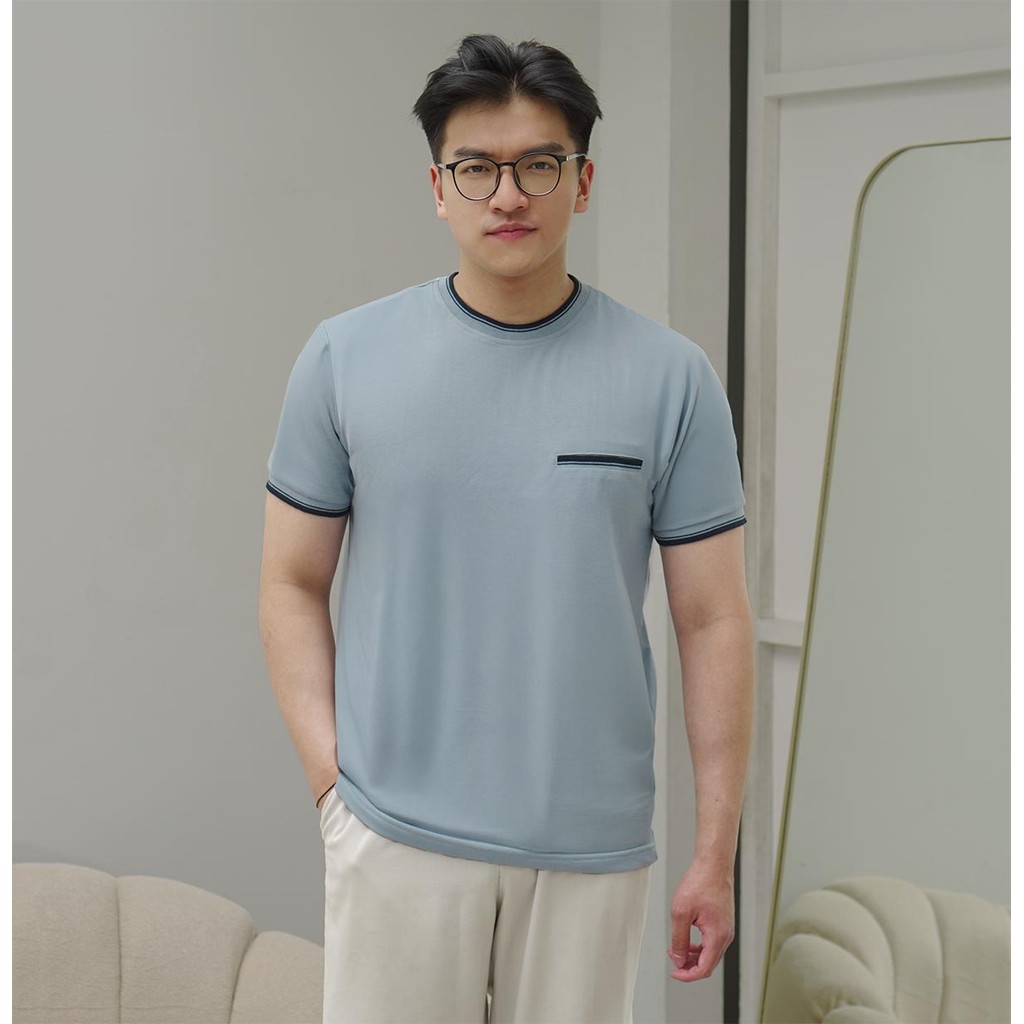 MATSUDA Edogawa Biru Light Blue Kaos Pria T Shirt