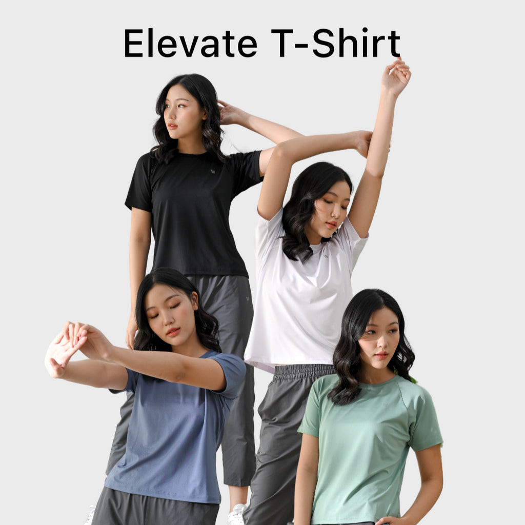 Atalon Women Elevate T-Shirt, Kaos Olahraga Wanita Lari/Yoga/Gym - Lembut, Ringan