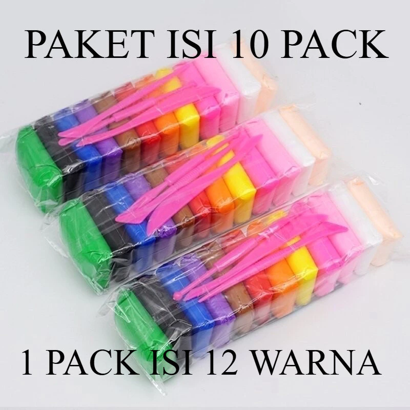 MCK - 10PACK Clay Press Mainan Edukasi Anak Plastisin Lilin Mainan Clay Polymailer 1 PACK
