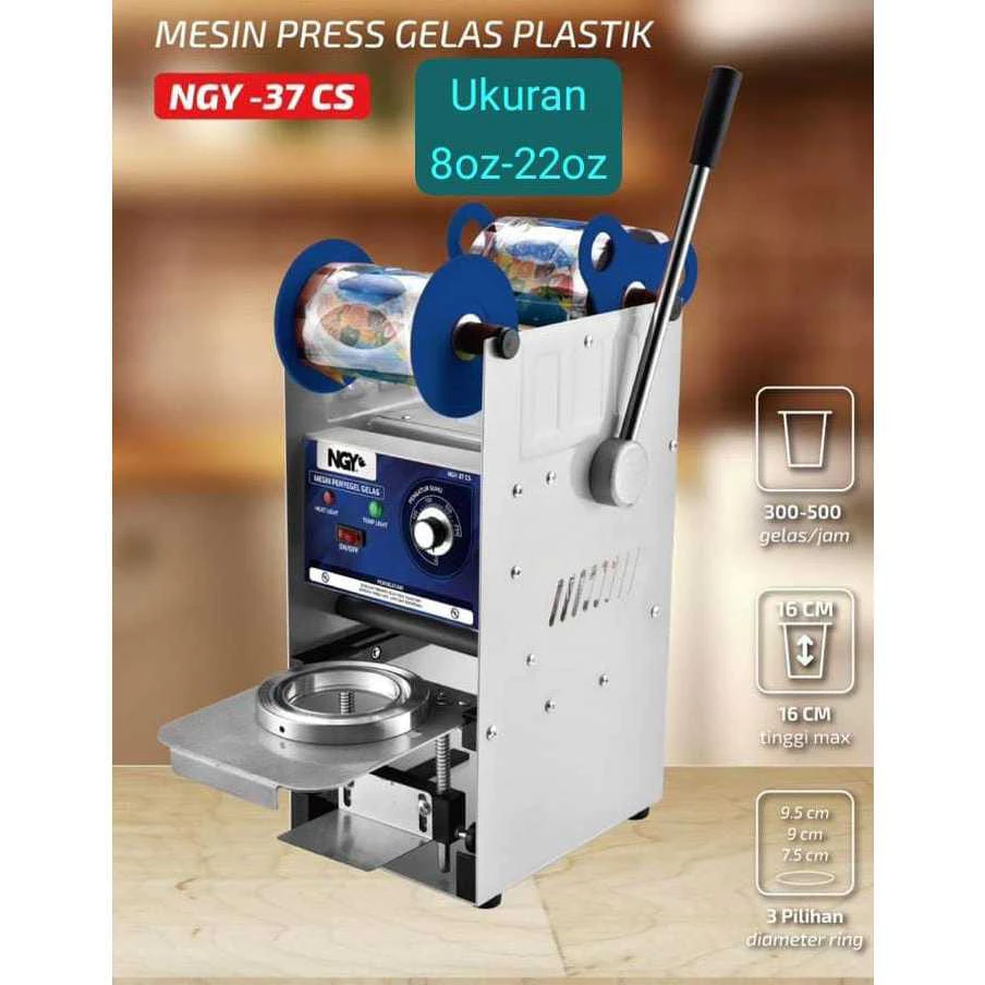 Cup Sealer Mesin Press Gelas Cup C37 Untuk Tinggi Jumbo 22oz