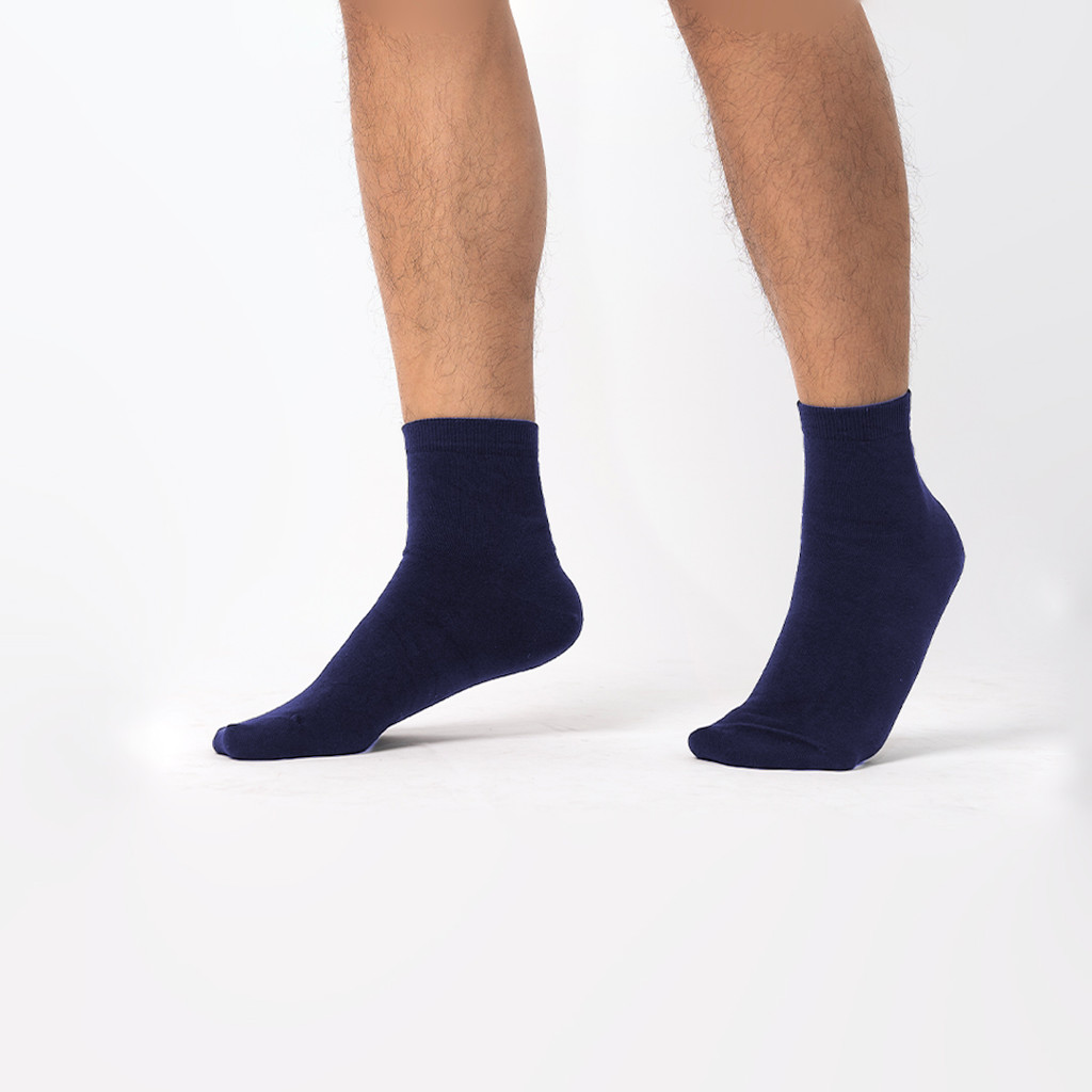MUNDO CLASSIC ANTI BACTERIA Men Casual Basic Ankle Sock - Kaos Kaki Kasual Pria Polos