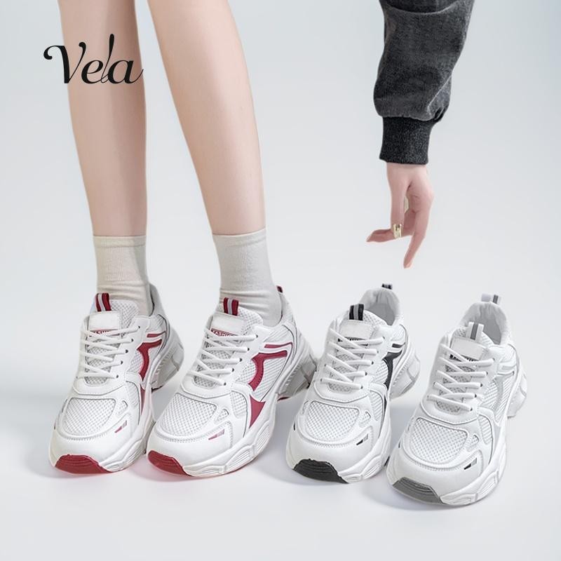 vela Impor Asli Sepatu sepatu wanita sneakers putih olahraga sekolah putih running