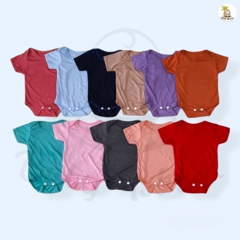 ROMPER BAYI WARNA POLOS / JUMPER BAYI MURAH / HANSOP JUMSUIT BAJU BAYI NEWBORN BARU LAHIR 0 3 6 BULAN COWOK CEWEK
