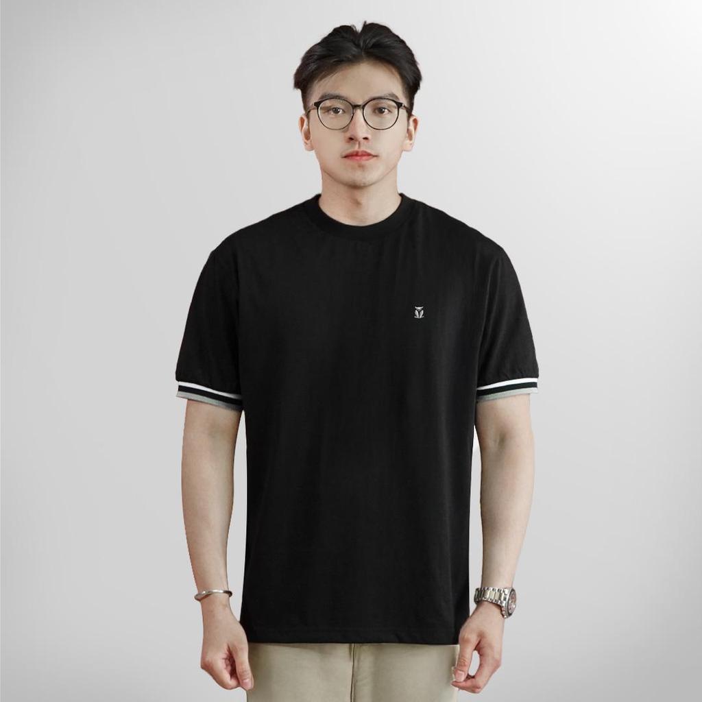 MATSUDA Yanagawa Black T Shirt Pria Kaos