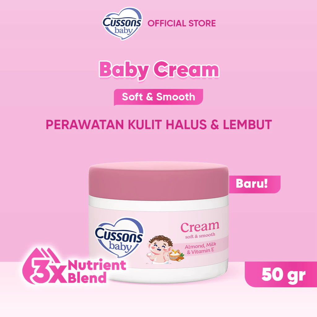 Cussons Baby Cream Soft & Smooth - Krim Bayi 50gr