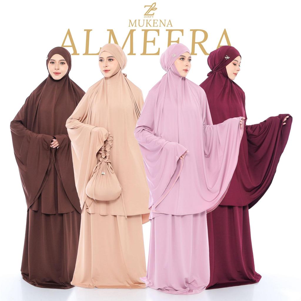 Zoefy - Almeera Mukena Polos Spandex Balon