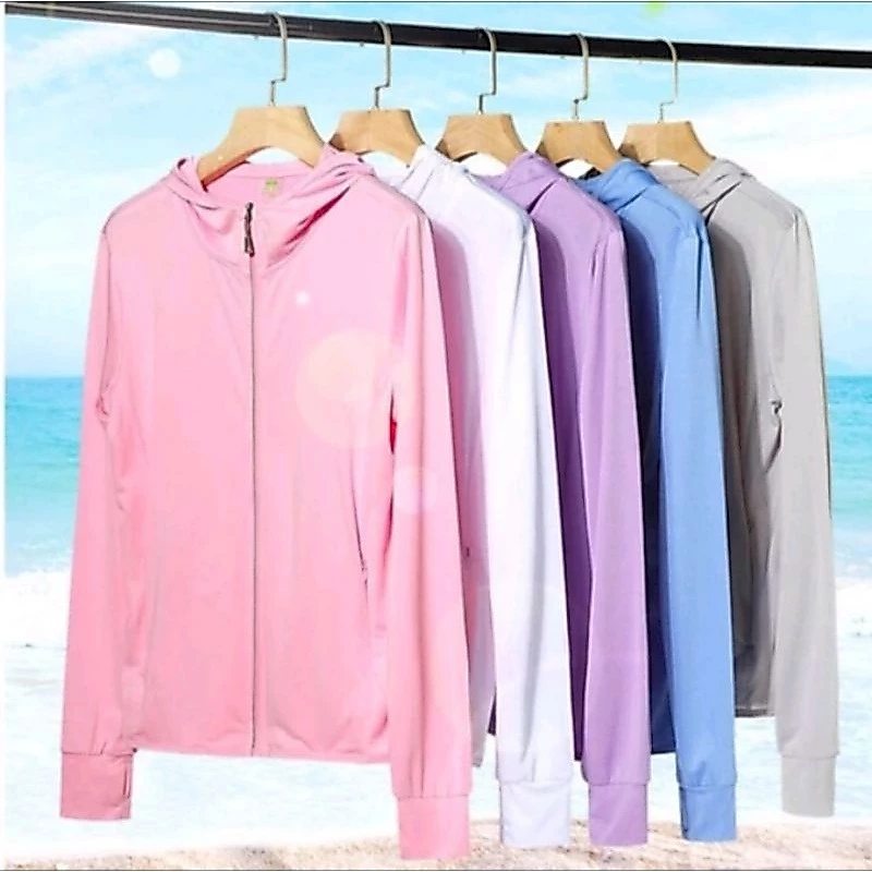 Jaket Olahraga Anti UV UPF+50 Wanita Dan Pria Sweater Olahraga indoor maupun qutdoor