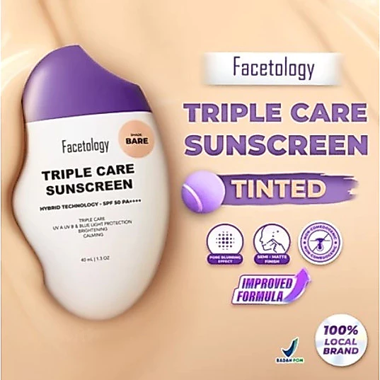 [Tinted] Triple Care Sunscreen SPF 50 PA+++ 40ml