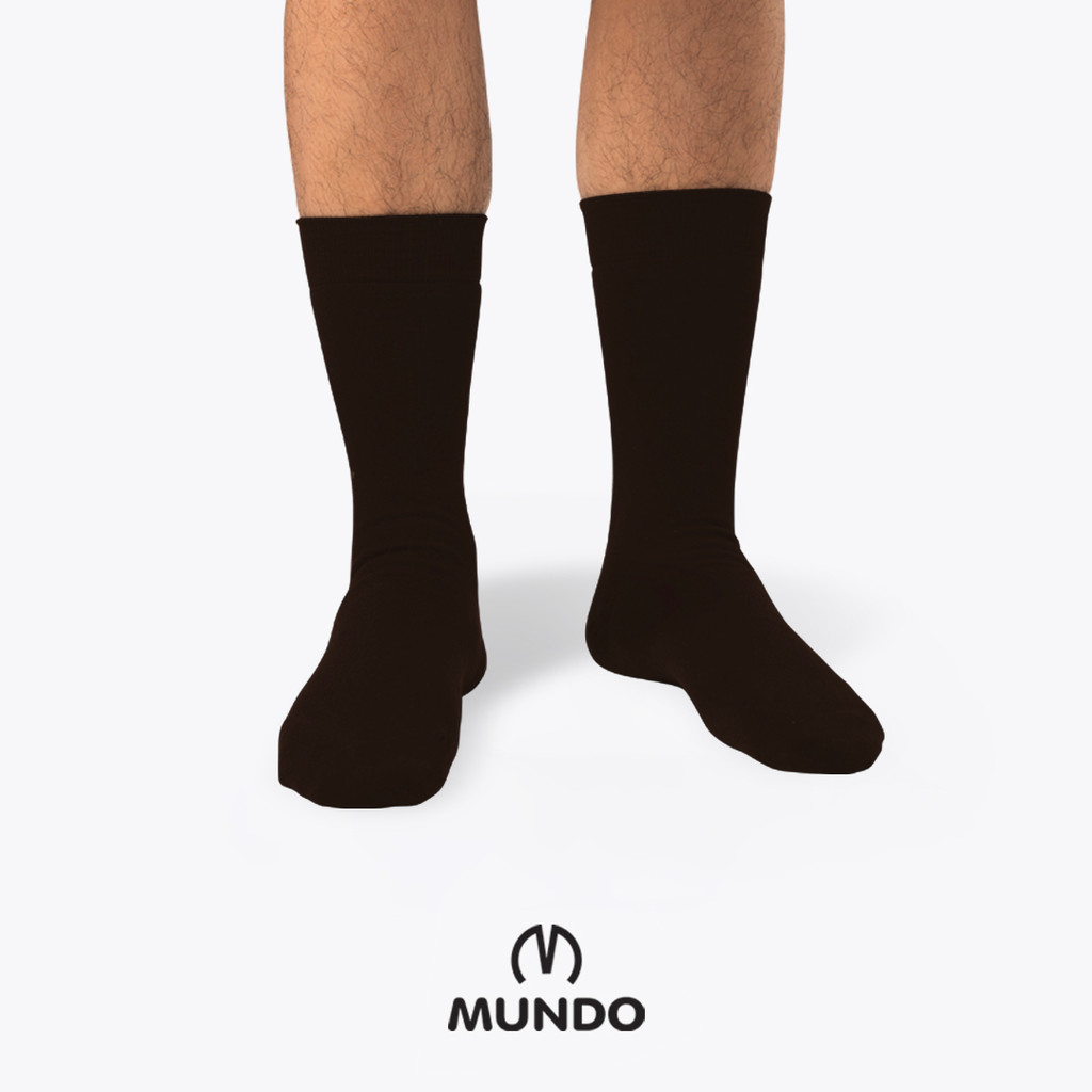 MUNDO CLASSIC Men Sock Casual Knee Basic - Kaos Kaki Kasual Pria Polos