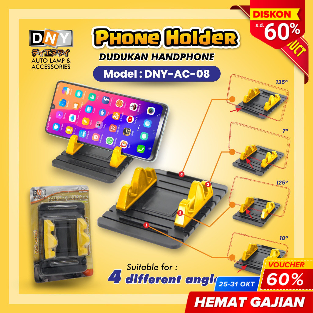 DNY CAR HOLDER DASHBOARD MOBIL STICKY PAD MOBIL HOLDER HP DASHBOARD MOBIL