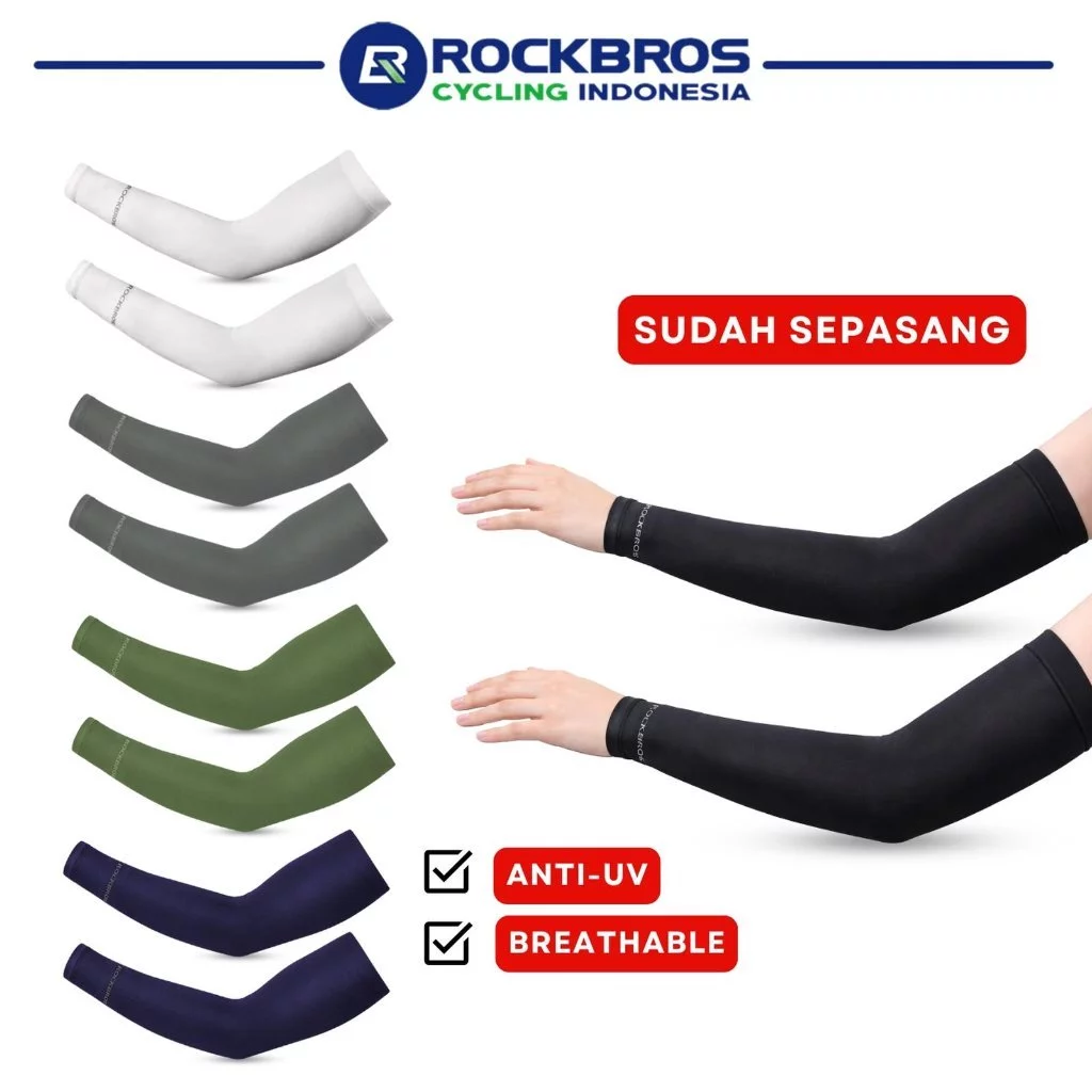 ROCKBROS XT9002 Manset Tangan Sepeda Motor Cycling Arm Sleeve Pria Wanita Multifungsi