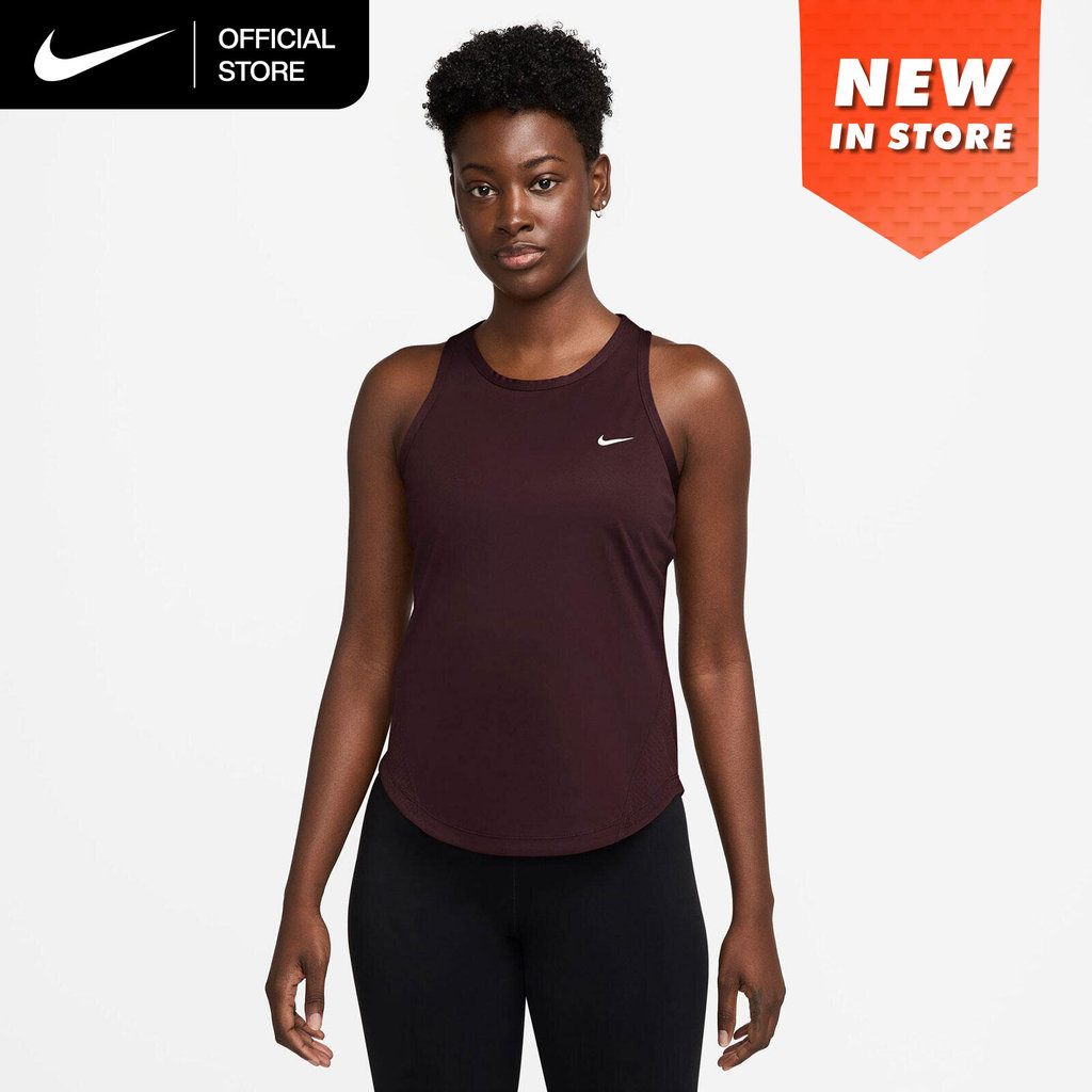 Nike Tempo Women's Dri-FIT Running Tank Top - Burgundy Crush [HV8911-652]