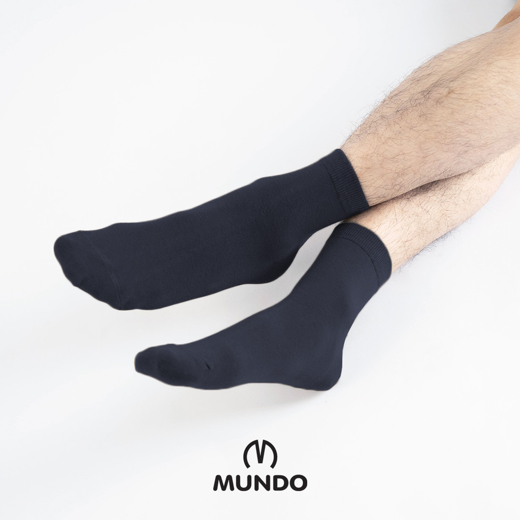 MUNDO Men Casual Ankle Basic Sock - Kaos Kaki Kasual Pria Pendek Polos