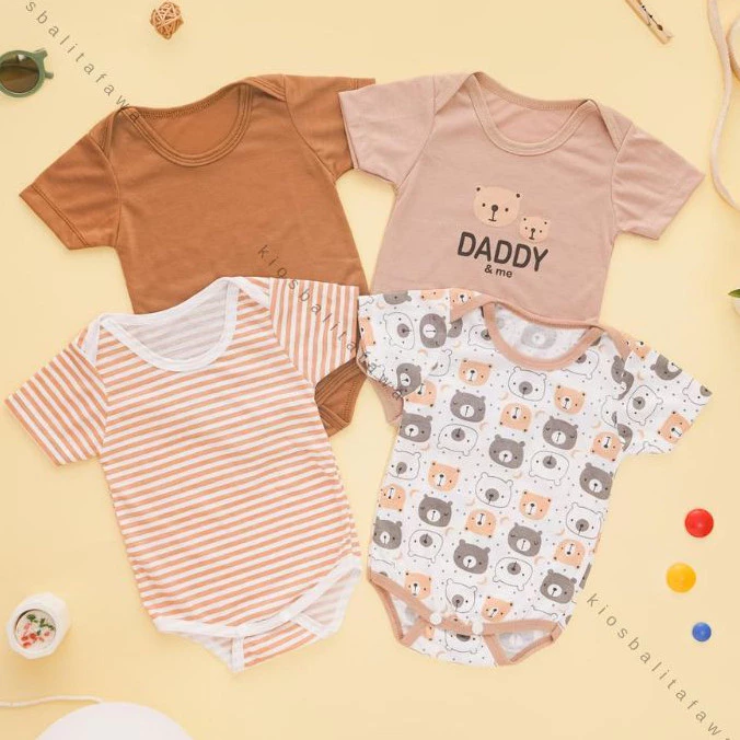 (ISI 4) Jumper Bayi Paket Lahiran SNI 0-12 Bulan Kado Baby New Born Bayi Perempuan Laki Laki Set Kaos Bayi Jamper 0-3 Bulan 3-6 6-12 Month