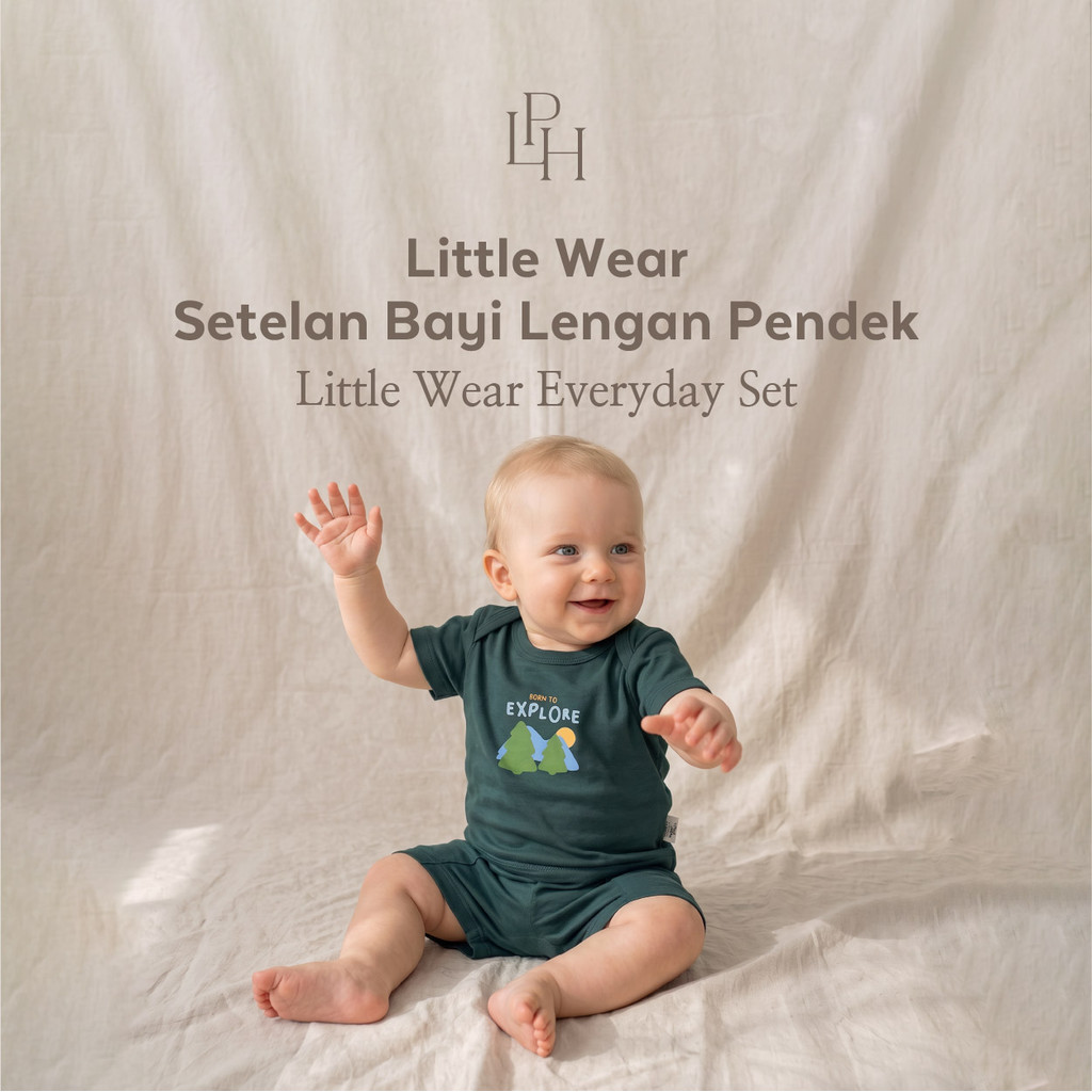 Little Palmerhaus - [ONLINE EXCLUSIVE] Setelan Bayi Lengan Celana Pendek (Little Wear