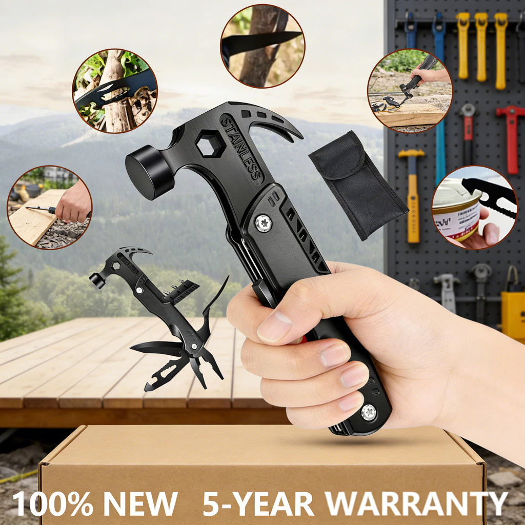PALU MULTIFUNGSI/Palu Tang Lipat Multifunctional Axe Hammer Survival Tools/alat