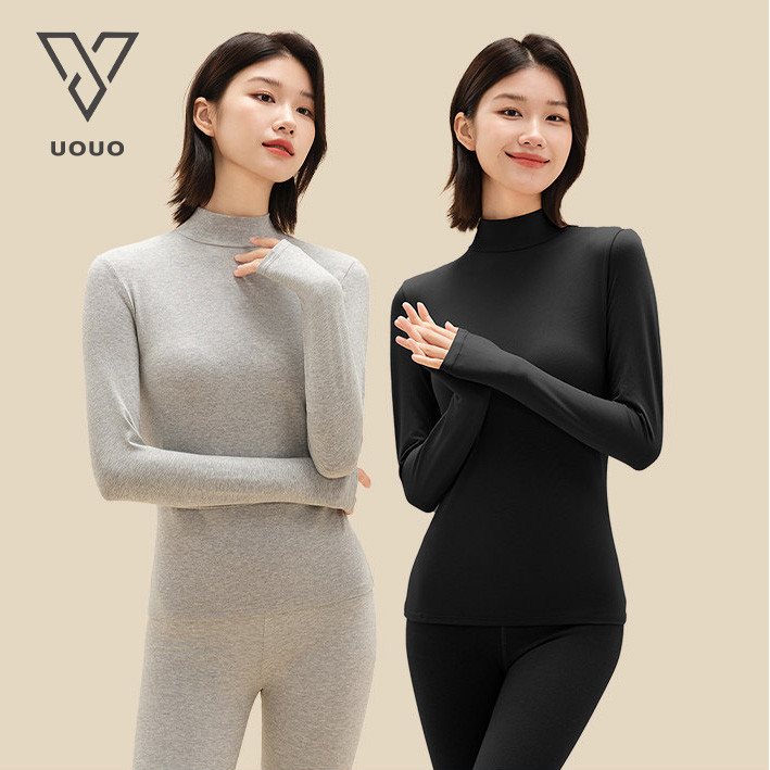UOUO premium wanita winter long john heat lock longjohn thermal set woman musim dingin