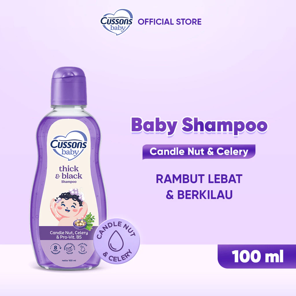 Cussons Baby Shampoo Candle Nut & Celery - Sampo Bayi 100ml