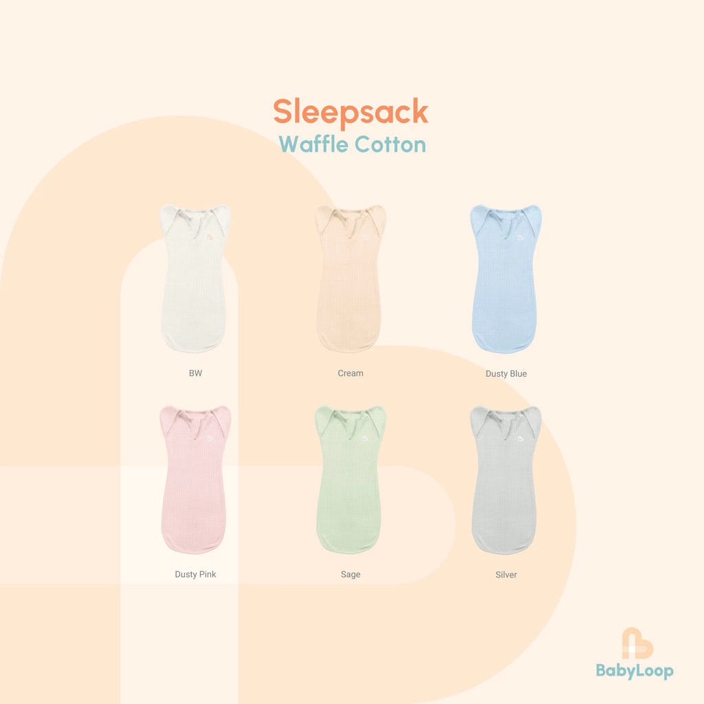 Bedong Instan - Sleepsack Waffle Cotton Infant - Baby Loop
