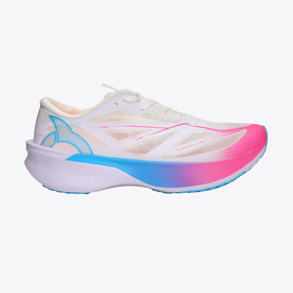 Ortuseight Sepatu Running Hyperglide 4.0 White Cyan Pink