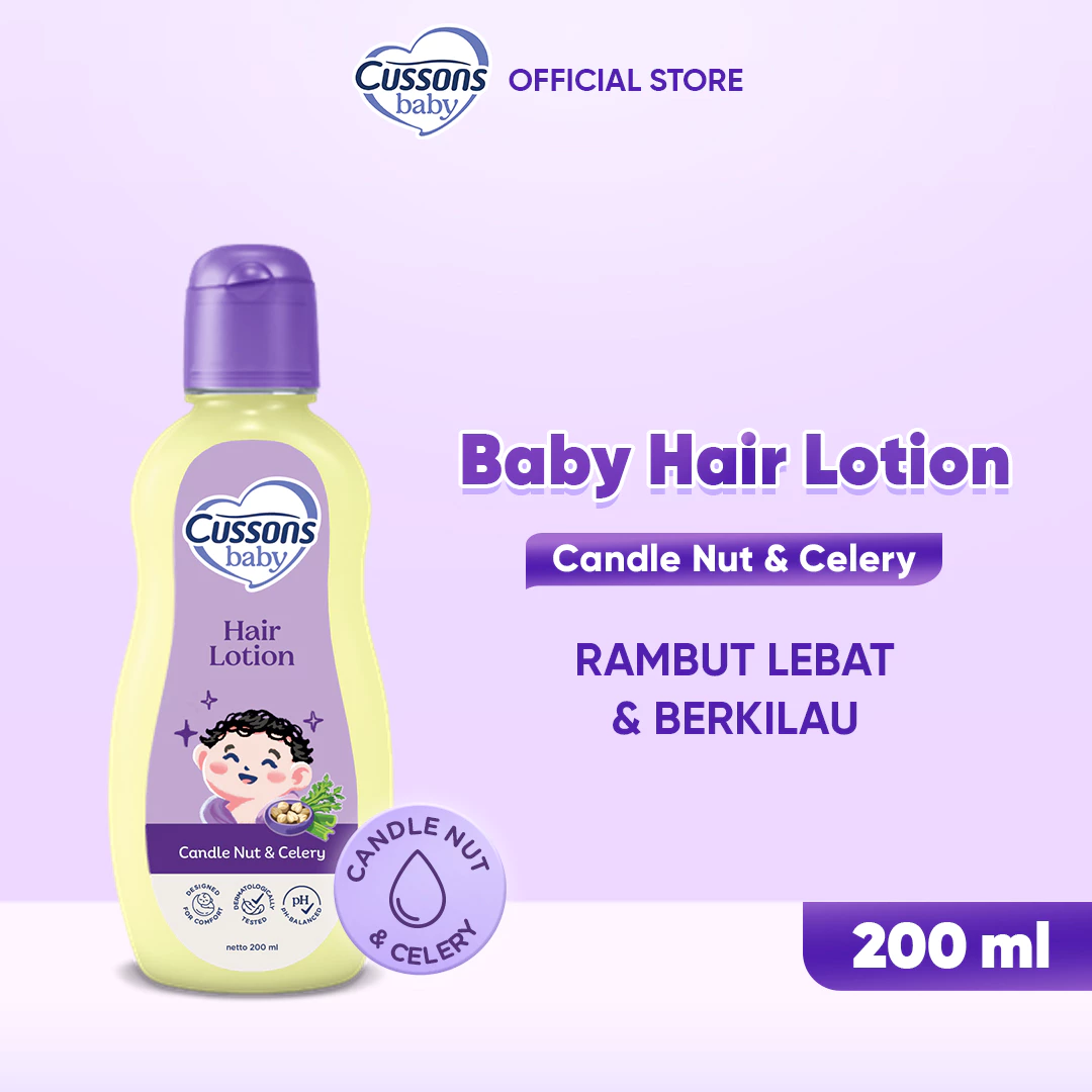 Cussons Baby Hair Lotion Candle Nut & Celery - Losion Rambut Bayi 200ml